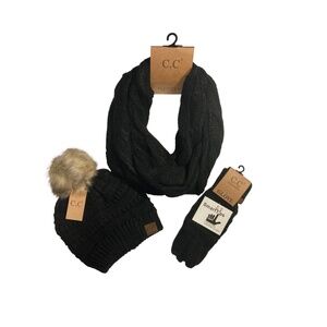 C.C Black Three Piece Set